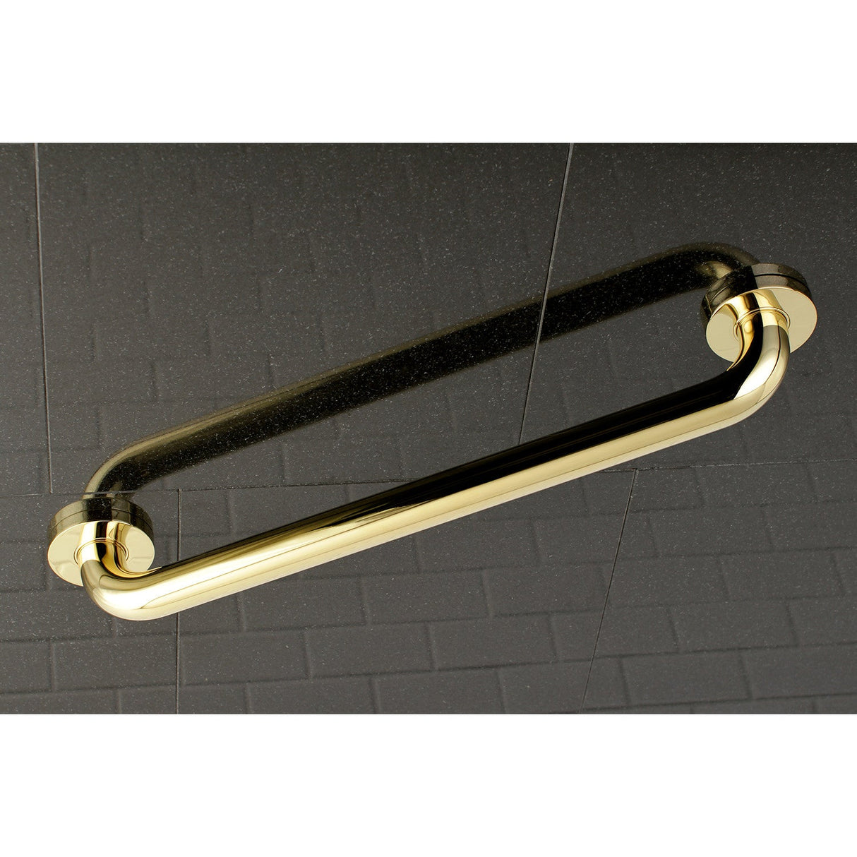 Meridian Thrive In Place DR514182 18-Inch X 1-1/4 Inch O.D Grab Bar, Polished Brass