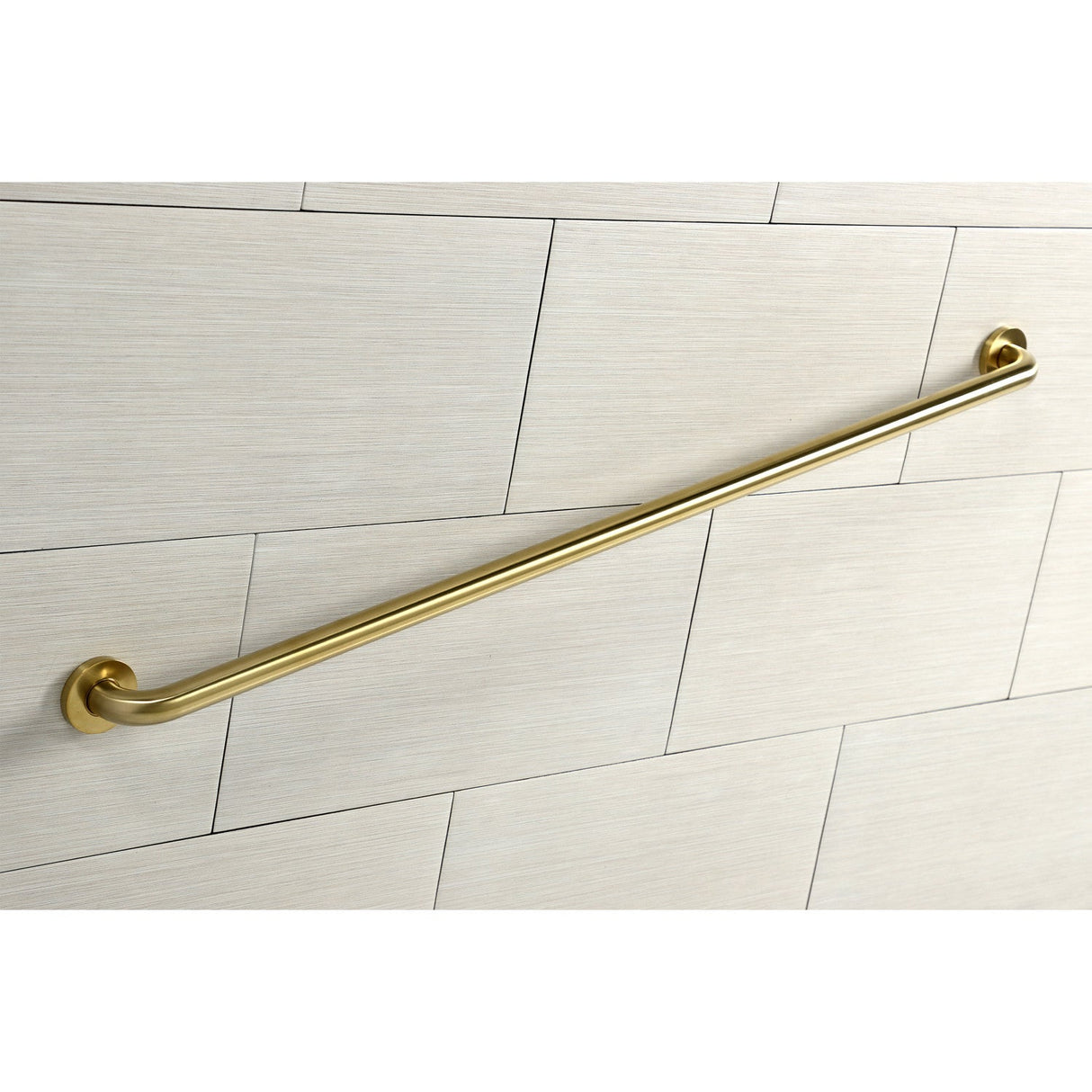 Meridian Thrive In Place DR514487 48-Inch x 1-1/4 Inch O.D Grab Bar, Brushed Brass