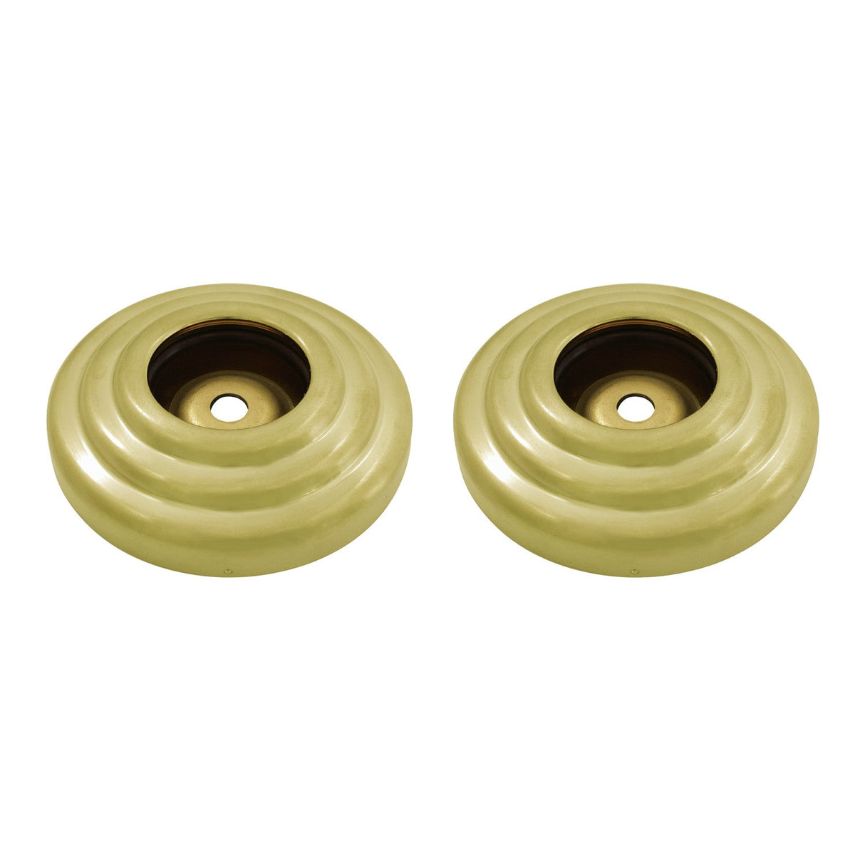 Restoration DRF314127 1-1/4 Inch O.D Grab Bar Flange, Brushed Brass