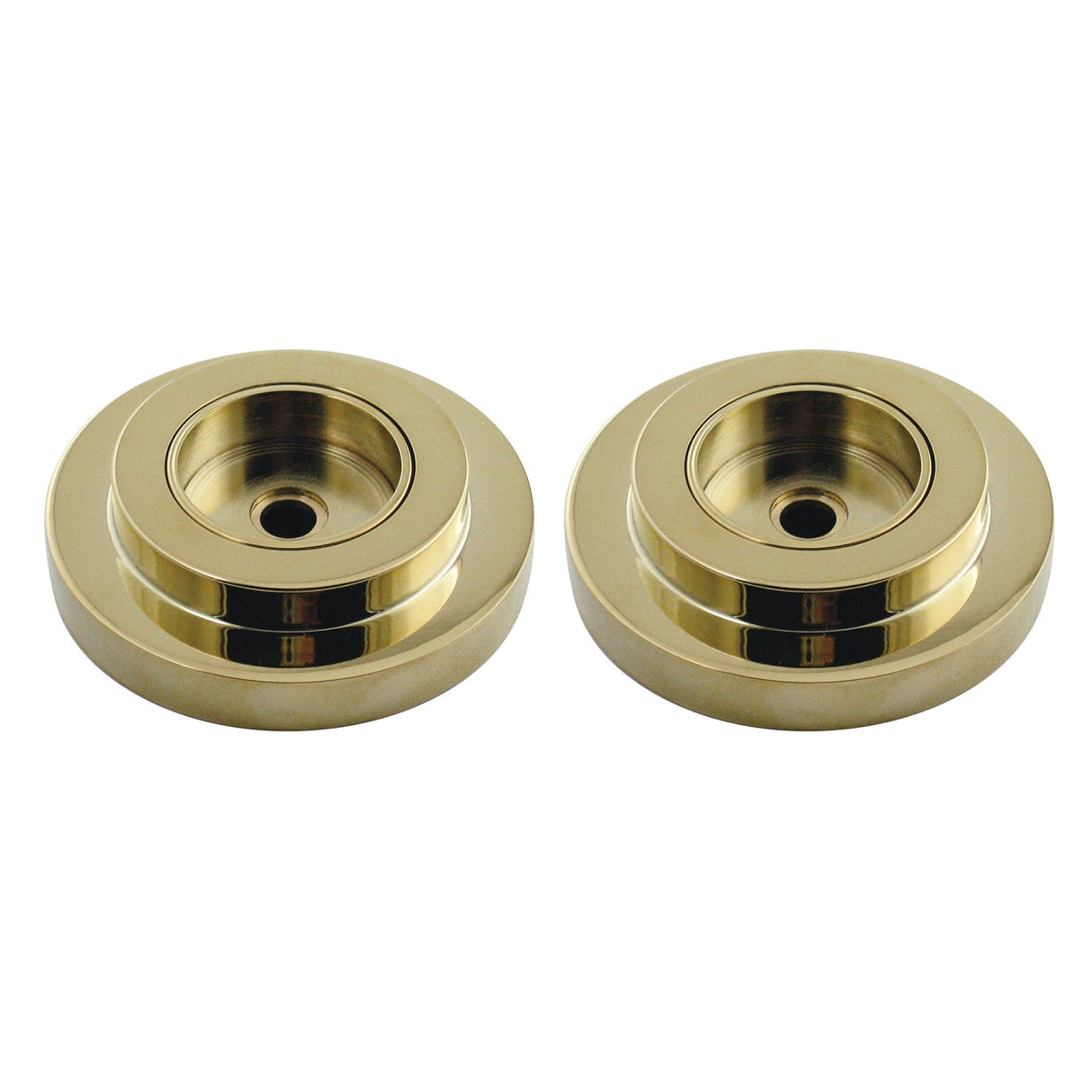 Manhattan DRF414122 1-1/4 Inch O.D Grab Bar Flange, Polished Brass