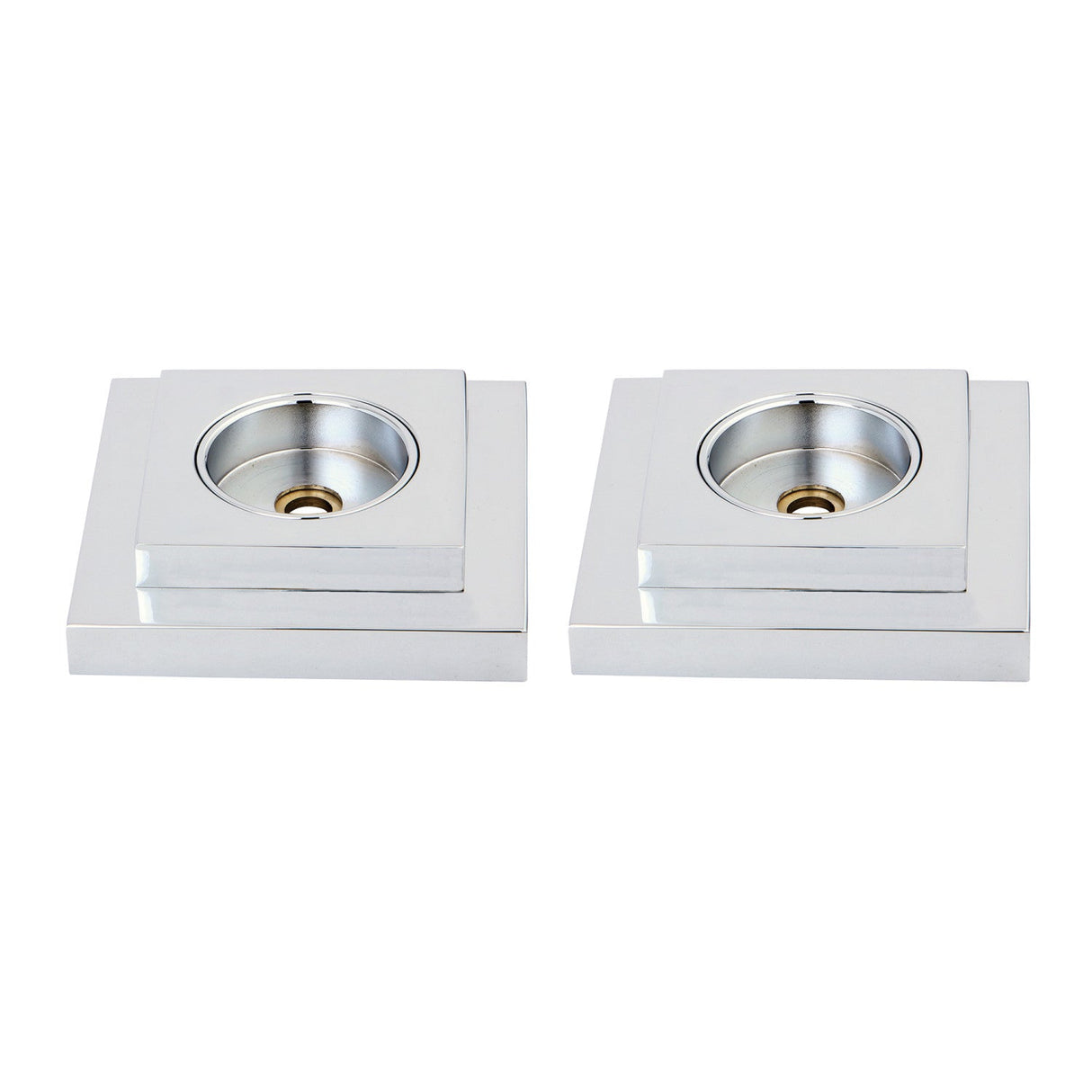 Claremont DRF614121 1-1/4 Inch O.D Grab Bar Flange (1 Pair), Polished Chrome