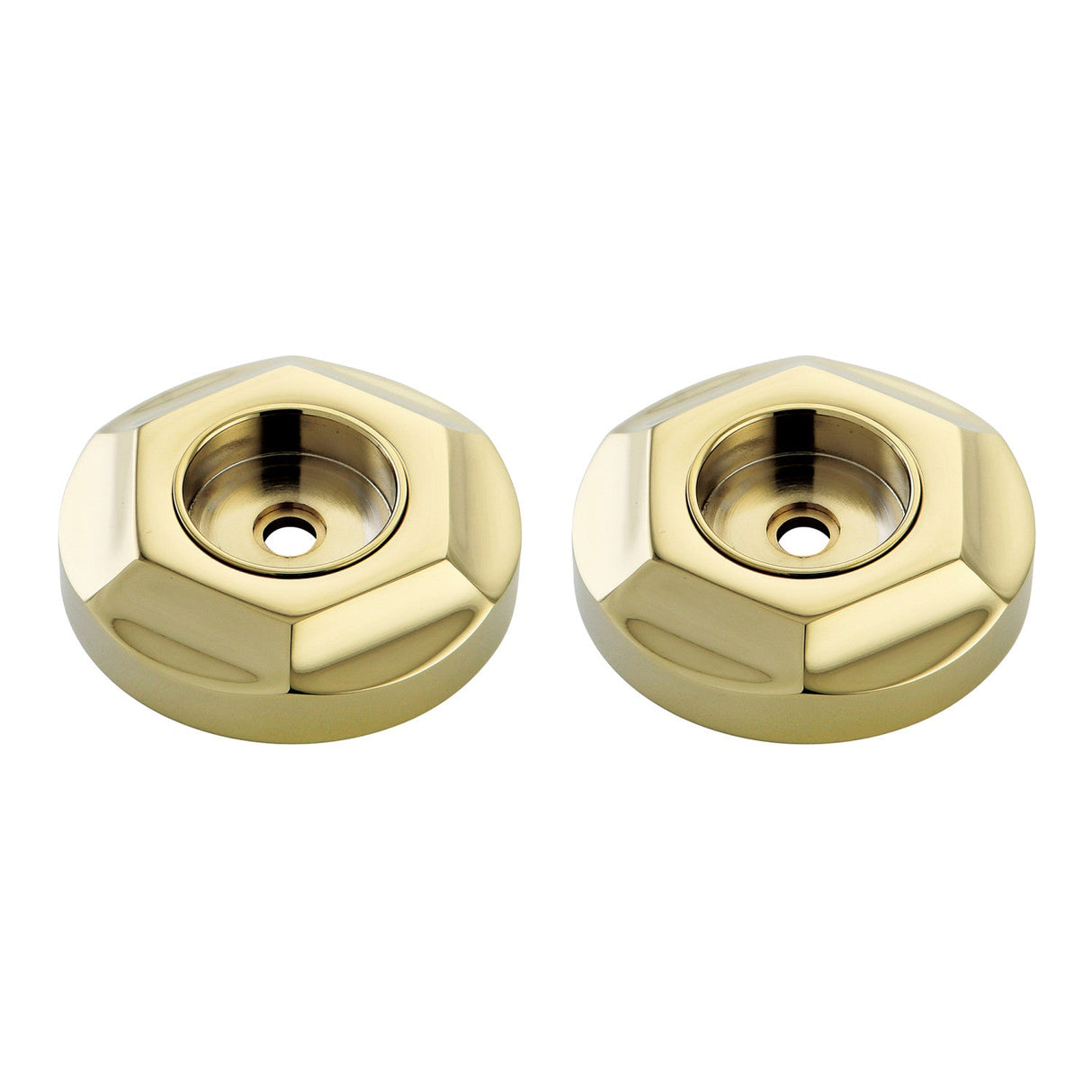 Metropolitan DRF714122 1-1/4 Inch O.D Grab Bar Flange (1 Pair), Polished Brass
