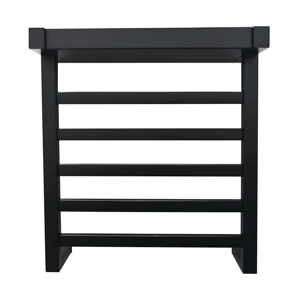Markus DTC191750 Stainless Steel Wall Mount Towel Rack with Shelf, Matte Black