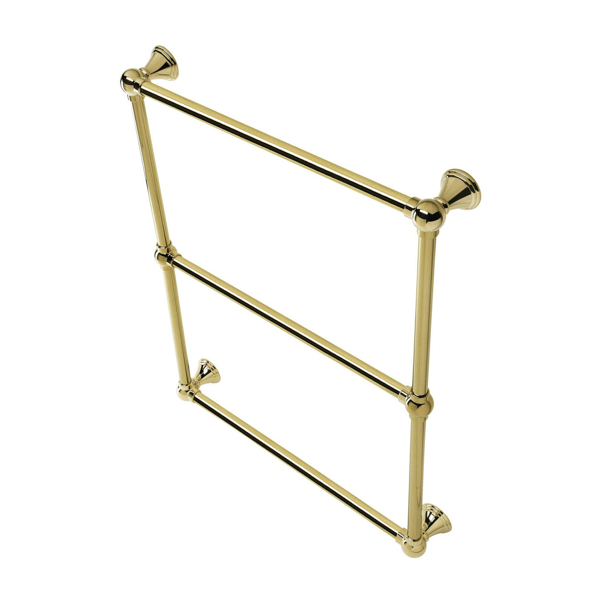 Maximilien DTC322419PB 24-Inch Wall Mount 3-Bar Towel Rack, Polished Brass