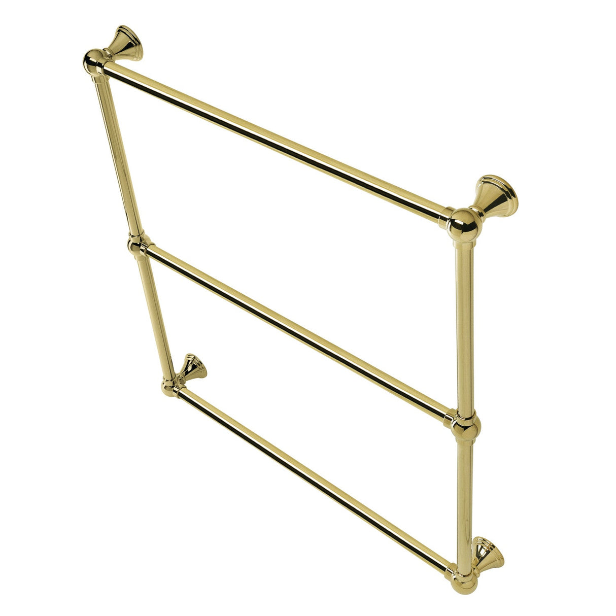 Maximilien DTC323019PB 30-Inch Wall Mount 3-Bar Towel Rack, Polished Brass