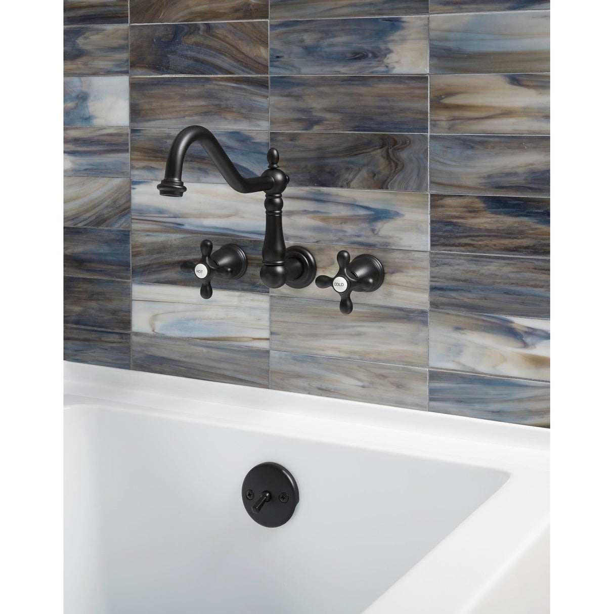 Trimscape DTL5305A0 Zinc Alloy Trip Lever Tub Drain Conversion Kit, Matte Black