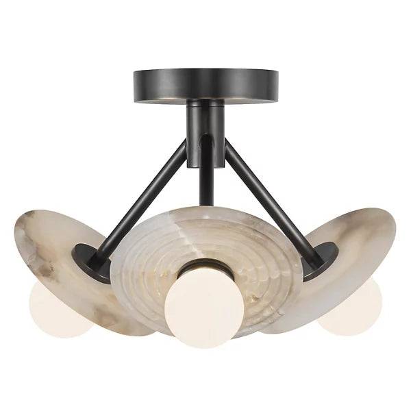 Alora SF346313UBAR DAHLIA 13" SF URBAN BRONZE ALABASTER 11W LED 90 3000K DC LED