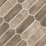Driftwood picket 9.5X14 glass mesh mounted mosaic tile SMOT GLSPK DRIFT6MM product shot multiple tiles angle view
