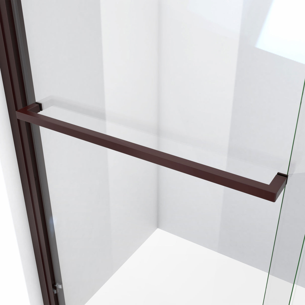 DreamLine Duet Plus 44-48 in. W x 72 in. H Semi-Frameless Bypass Sliding Shower Door in Oil Rubbed Bronze