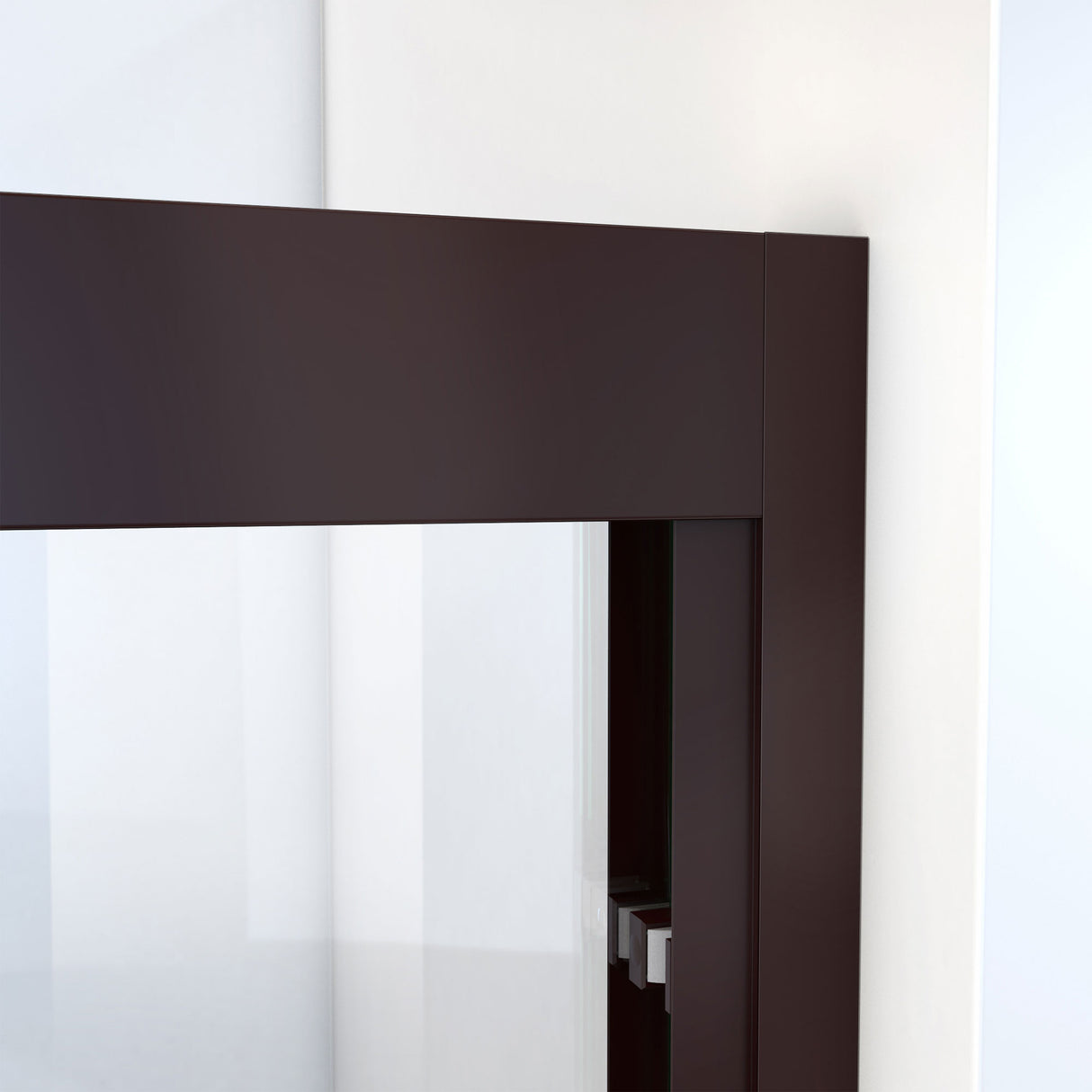 DreamLine Duet Plus 56-60 in. W x 72 in. H Semi-Frameless Bypass Sliding Shower Door in Oil Rubbed Bronze