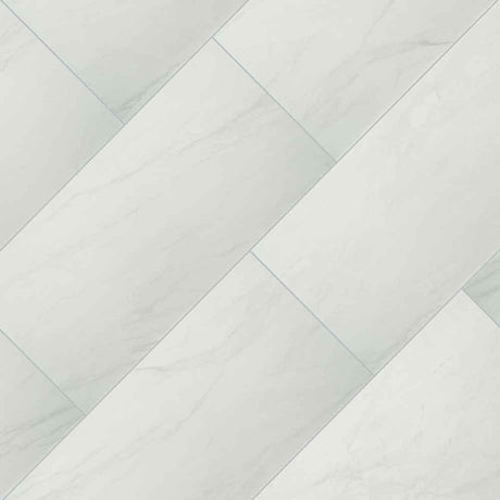 Durban white  24x48 matte porcelain floor and wall tile NDURWHI2448 product shot angle view