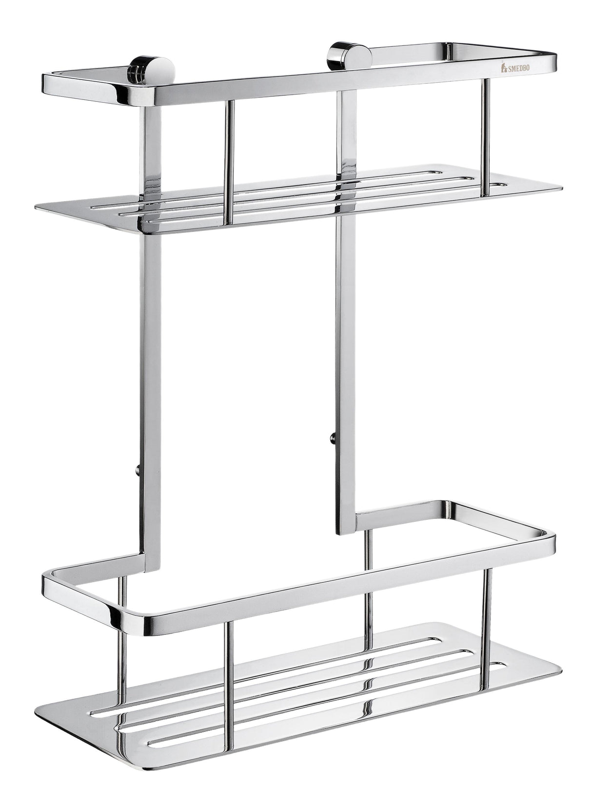 Smedbo Sideline Shower Double Basket in Polished Chrome