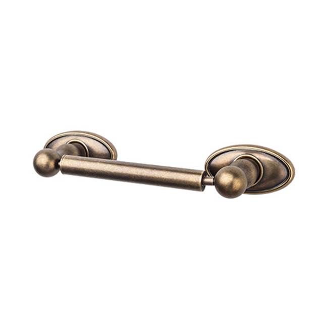 Top Knobs ED3C Edwardian Bath Tissue Holder   - Oval Backplate - German Bronze
