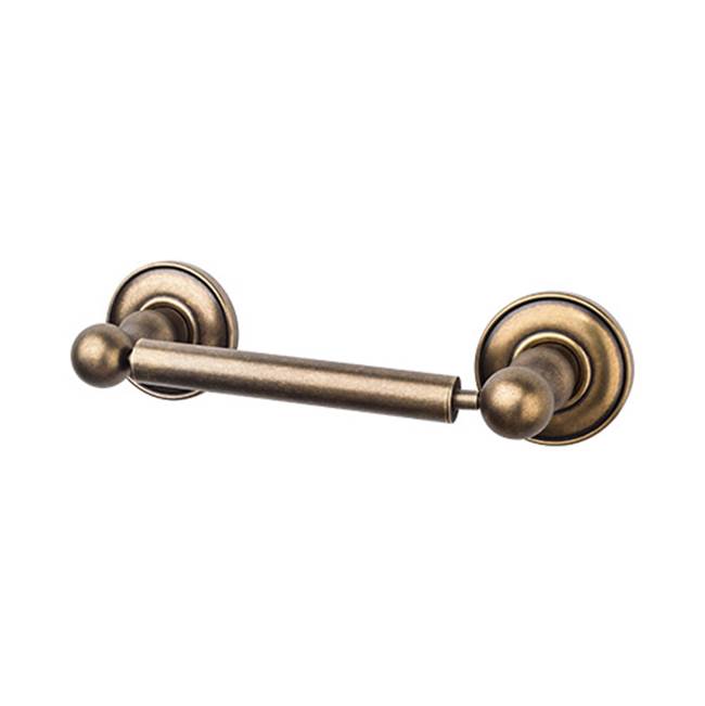 Top Knobs ED3D Edwardian Bath Tissue Holder   - Plain Backplate - German Bronze