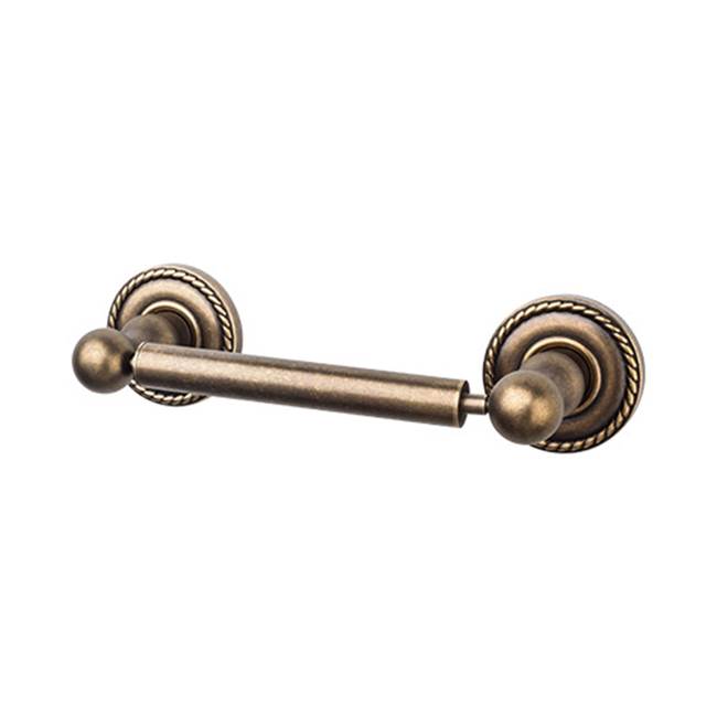Top Knobs ED3F Edwardian Bath Tissue Holder   - Rope Backplate - German Bronze
