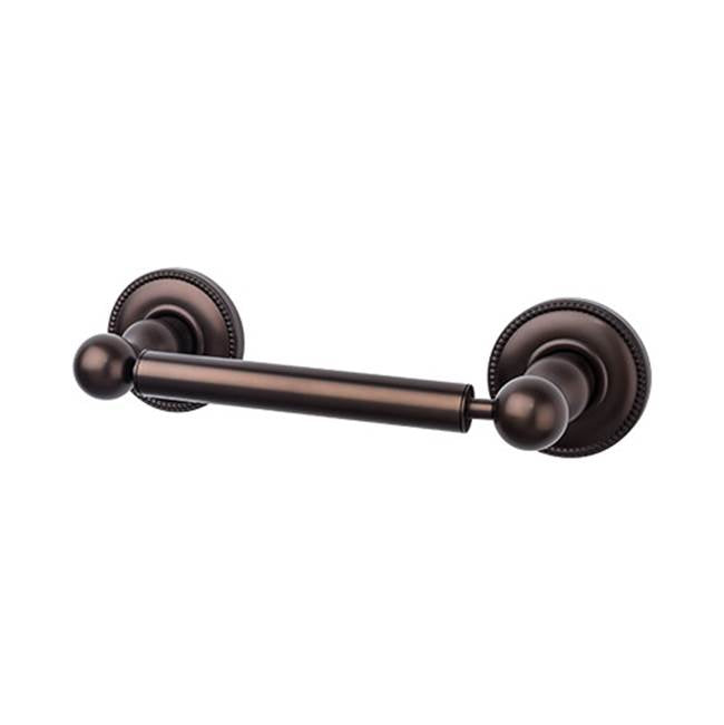 Top Knobs ED3A Edwardian Bath Tissue Holder  - Beaded Backplate - Oil Rubbed Bronze