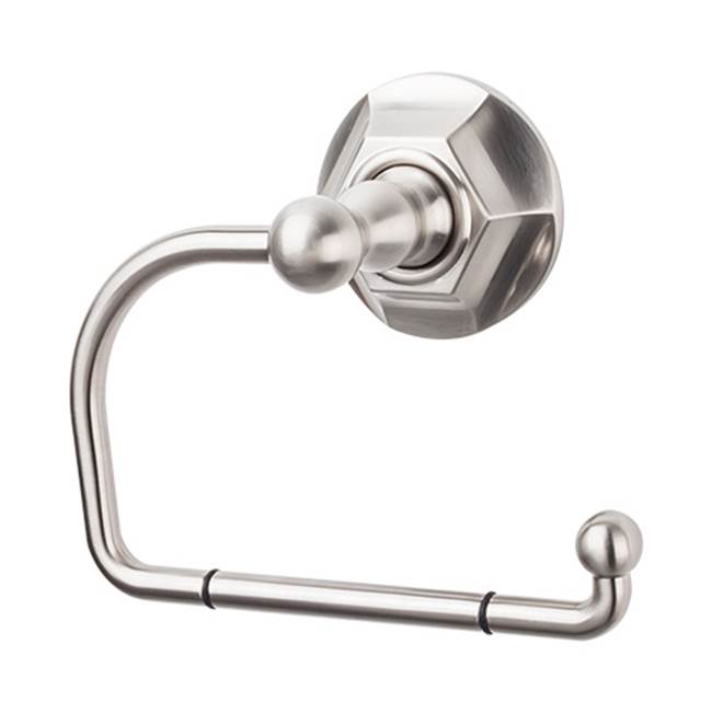Top Knobs ED4B Edwardian Bath Tissue Hook  - Hex Backplate - Brushed Satin Nickel