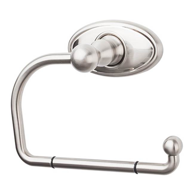 Top Knobs ED4C Edwardian Bath Tissue Hook  - Oval Backplate - Brushed Satin Nickel