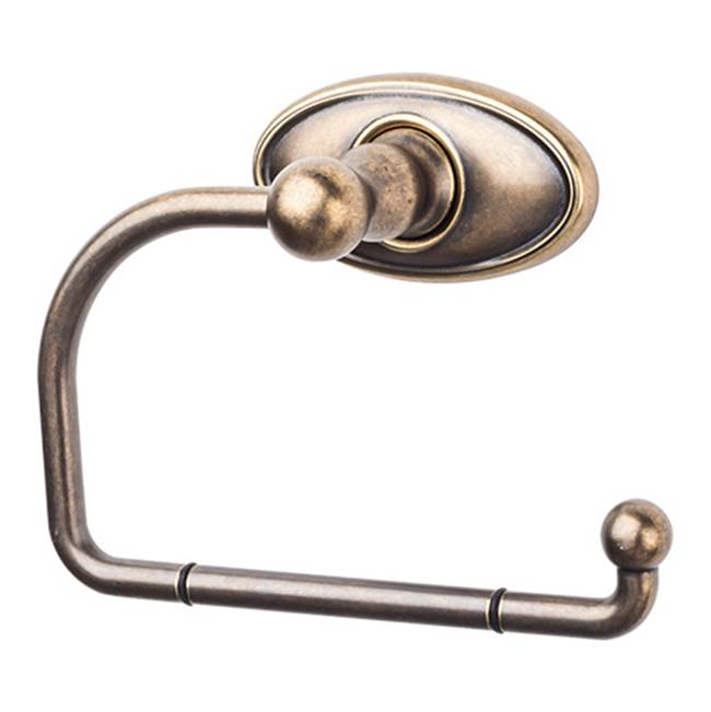 Top Knobs ED4C Edwardian Bath Tissue Hook  - Oval Backplate - German Bronze
