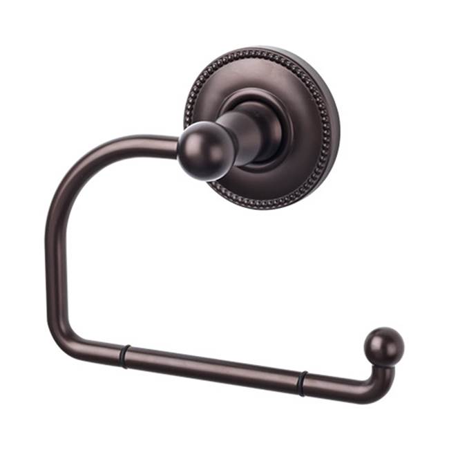 Top Knobs ED4A Edwardian Bath Tissue Hook  - Beaded Backplate - Oil Rubbed Bronze
