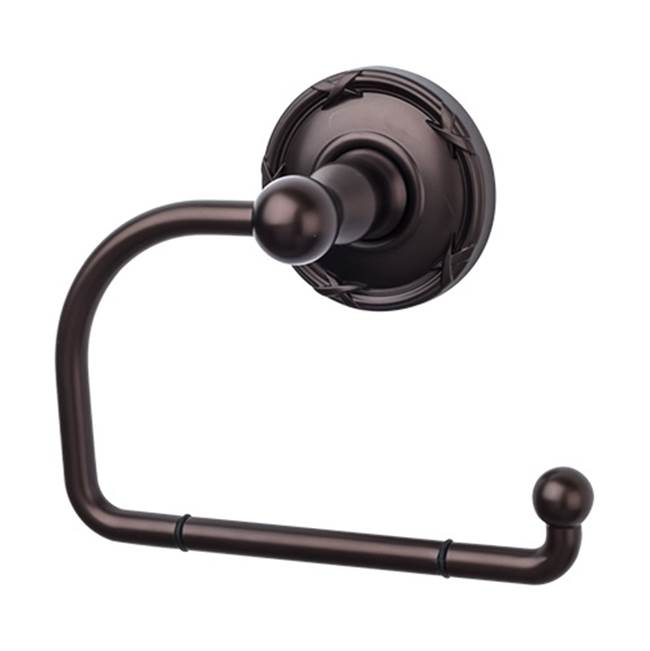 Top Knobs ED4E Edwardian Bath Tissue Hook  - Ribbon Backplate - Oil Rubbed Bronze