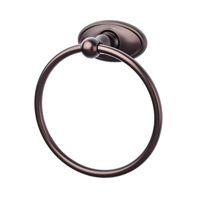 Top Knobs ED5C Edwardian Bath Ring  - Oval Backplate - Oil Rubbed Bronze