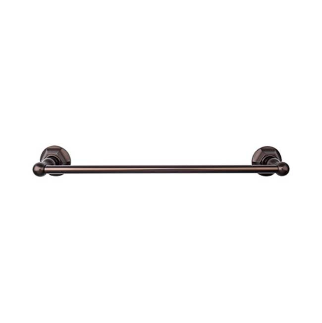 Top Knobs ED6B Edwardian Bath 18" Single Towel Bar  - Hex Backplate