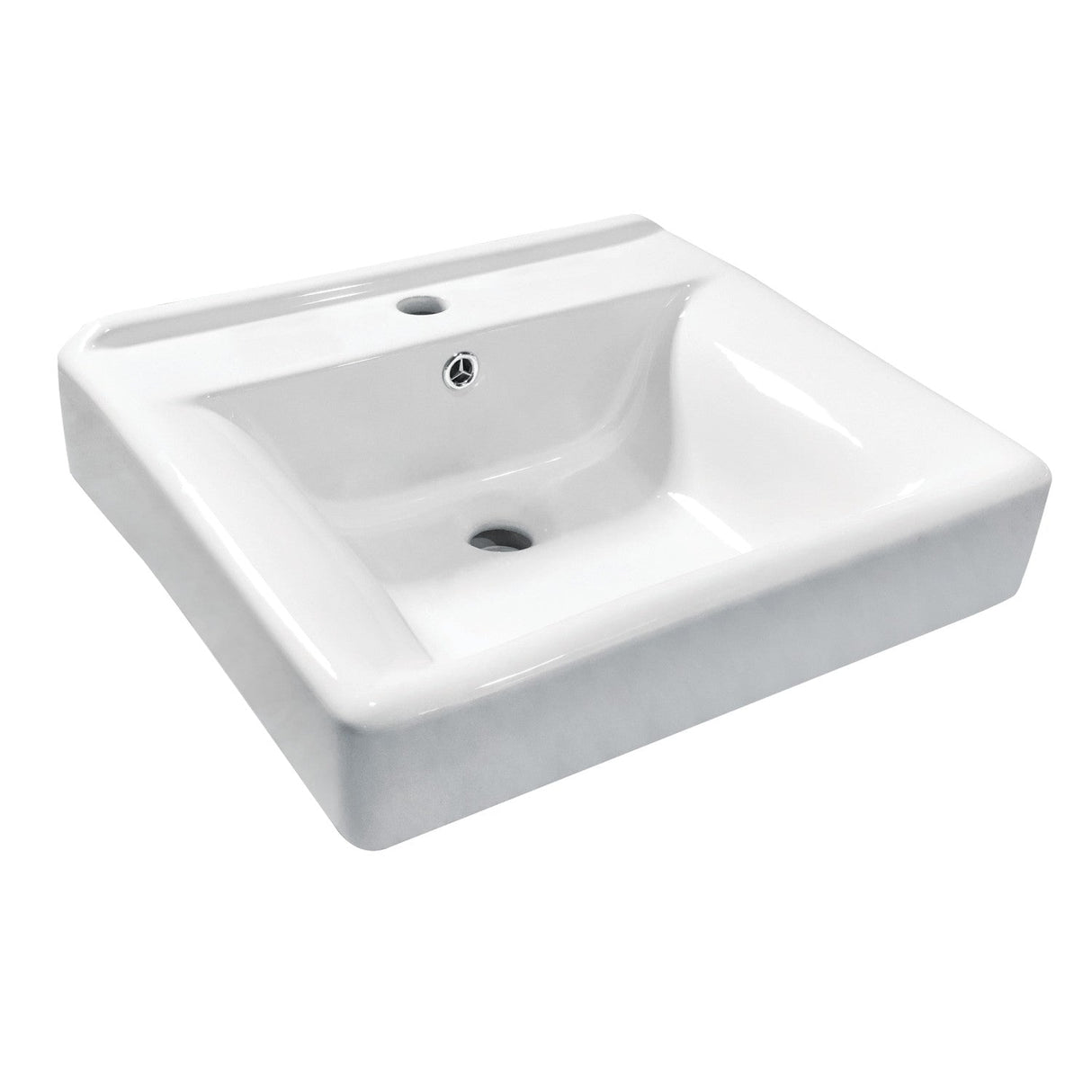 Concord EV2018W1 20-Inch Console Sink Basin (Single-Hole), White