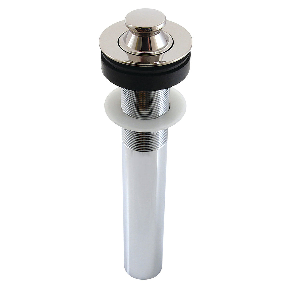 Trimscape EV3006 Brass Lift and Turn Bathroom Sink Drain without Overflow, 17 Gauge, Polished Nickel