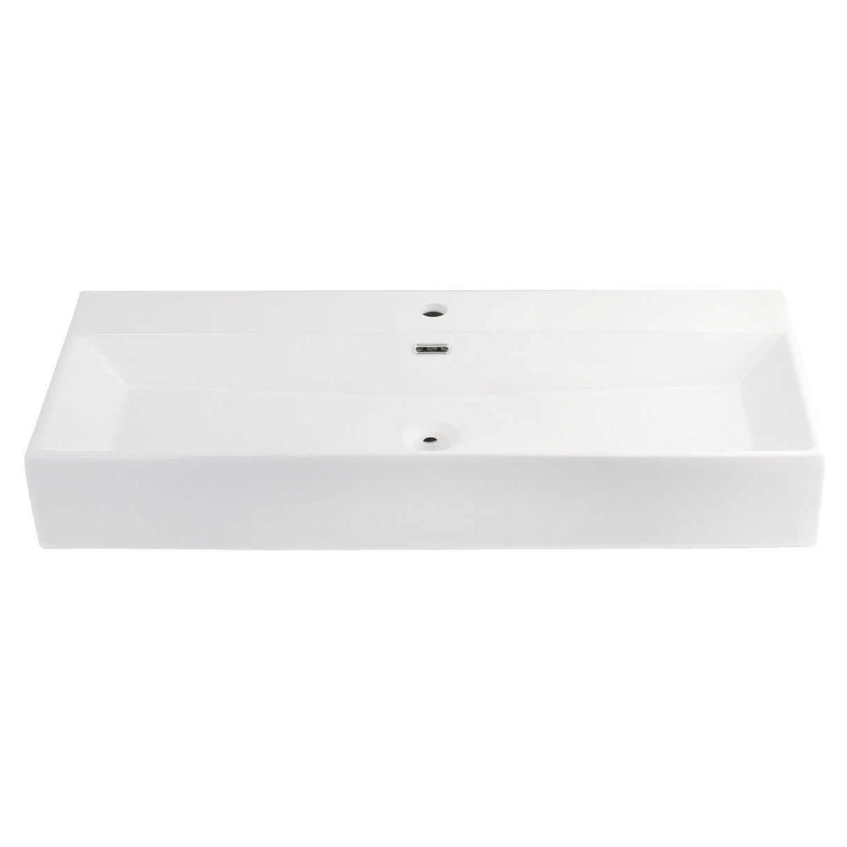 Camilla EV3916 Porcelain Rectangular Vessel Sink, White