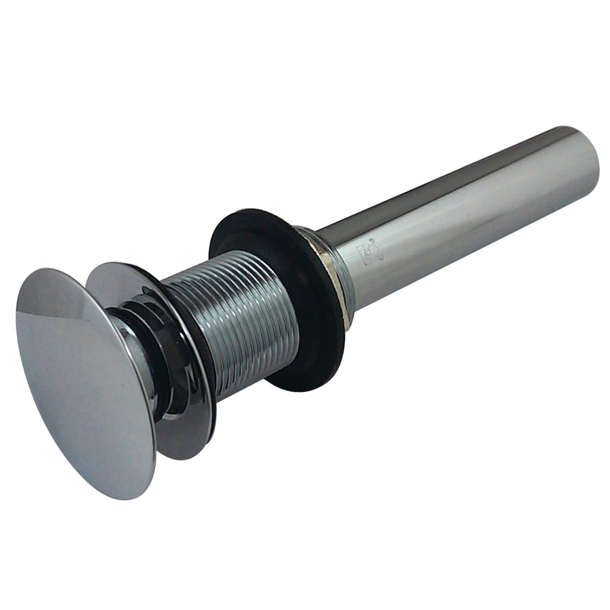 Trimscape EV7001 Brass Push Pop-Up Bathroom Sink Drain without Overflow, 22 Gauge, Polished Chrome