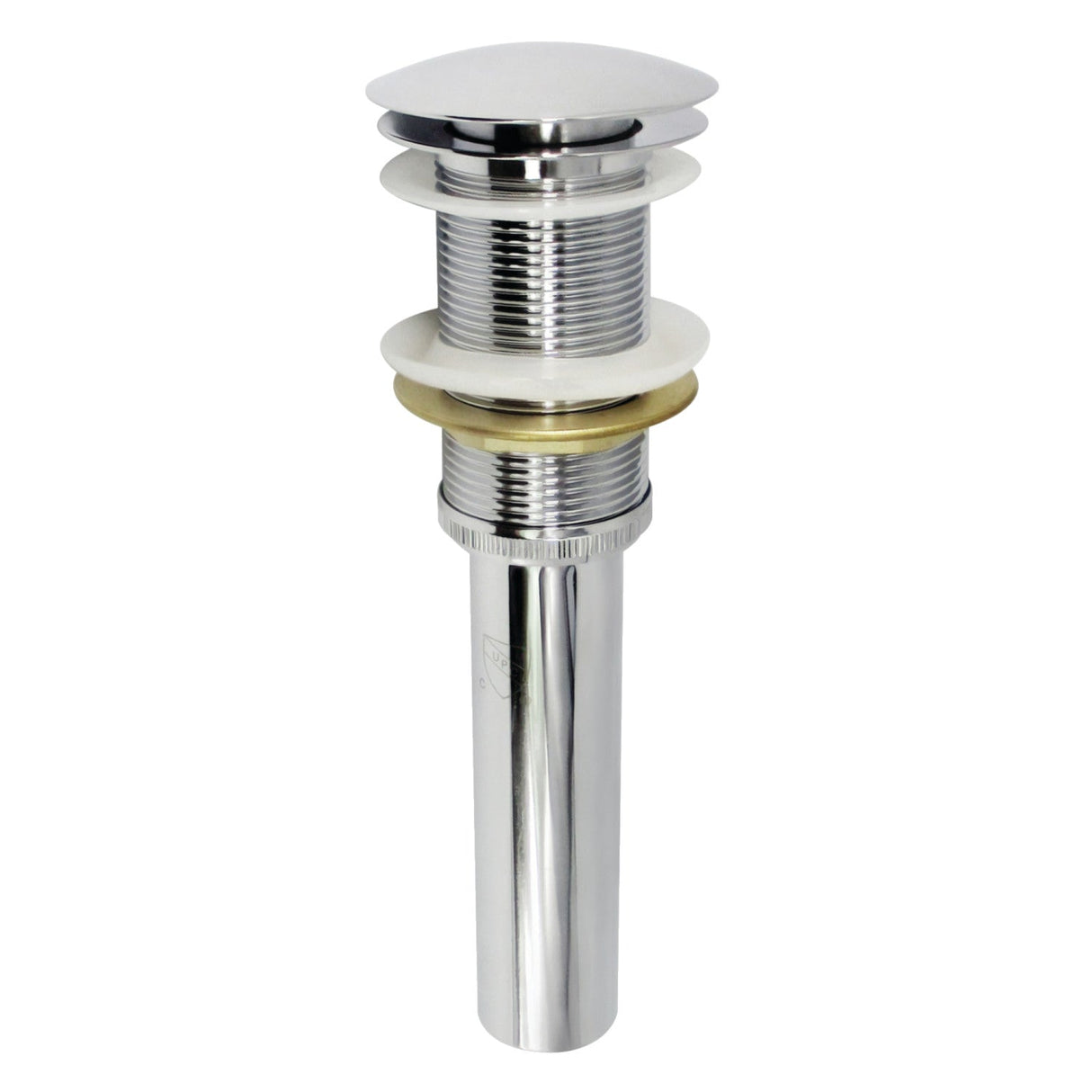 Coronet EV8311 Brass Push Pop-Up Bathroom Sink Drain, Polished Chrome