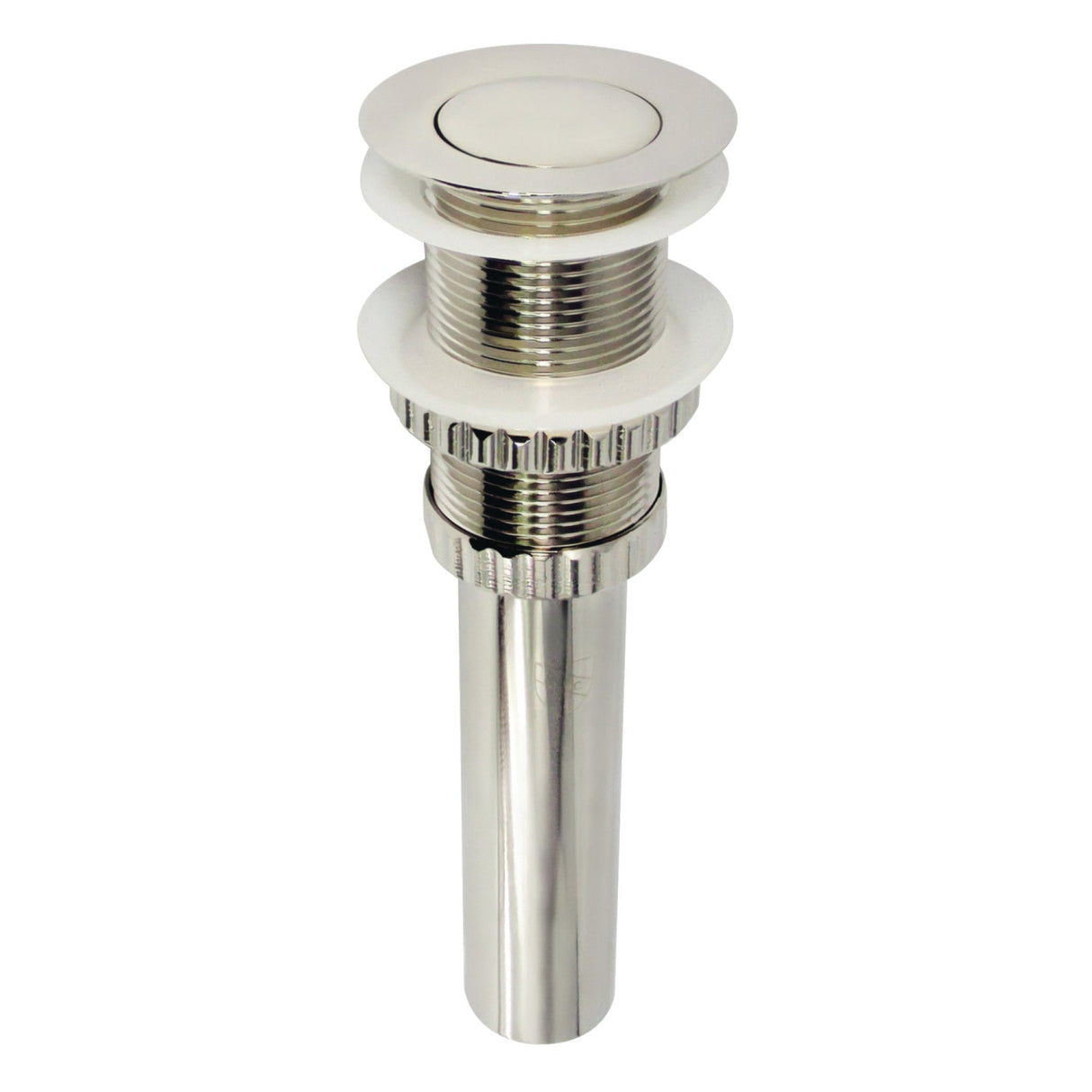 Coronet EV8416 Brass Push Pop-Up Bathroom Sink Drain, Polished Nickel