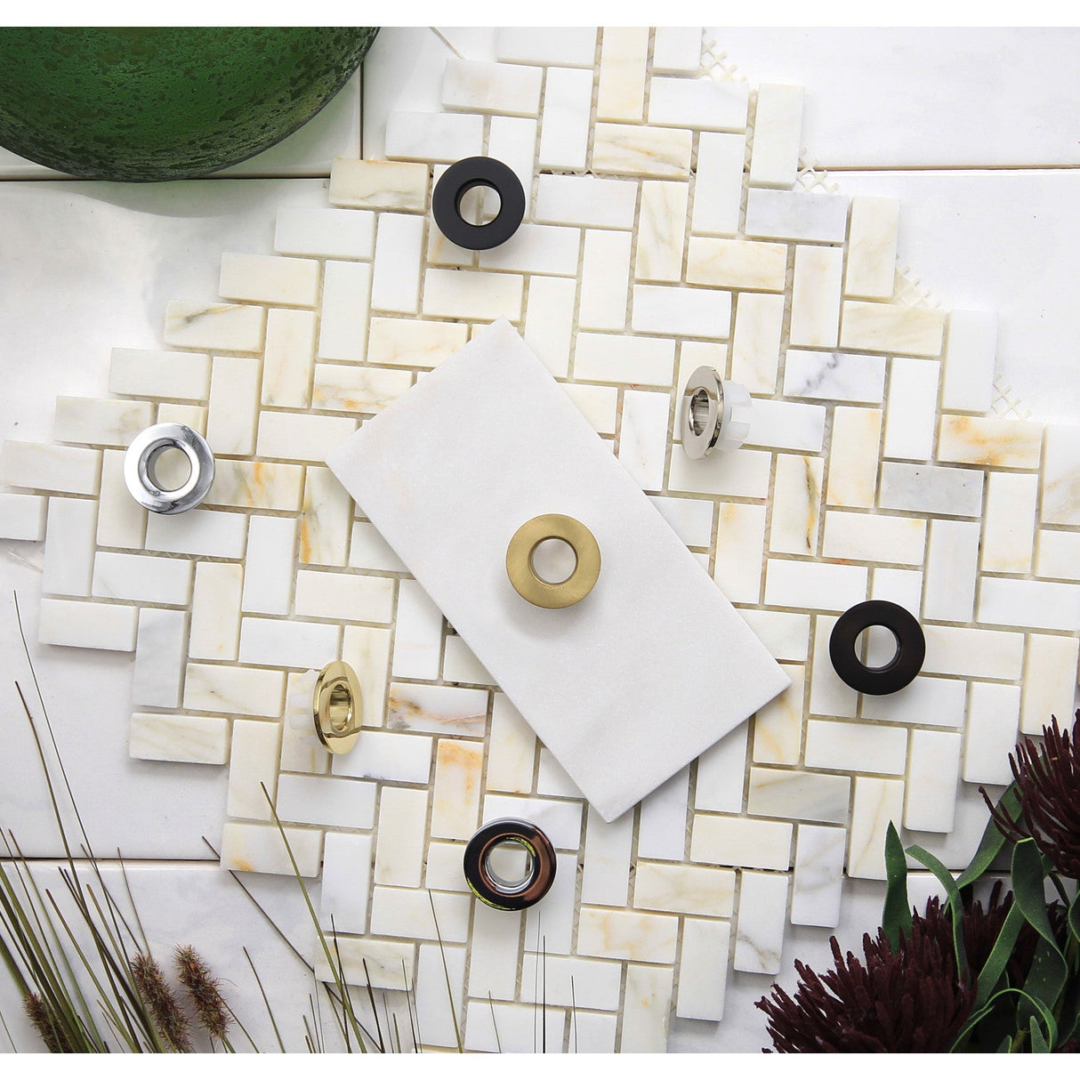 Made To Match EVF1117 Sink Overflow Hole Cover Ring, Brushed Brass