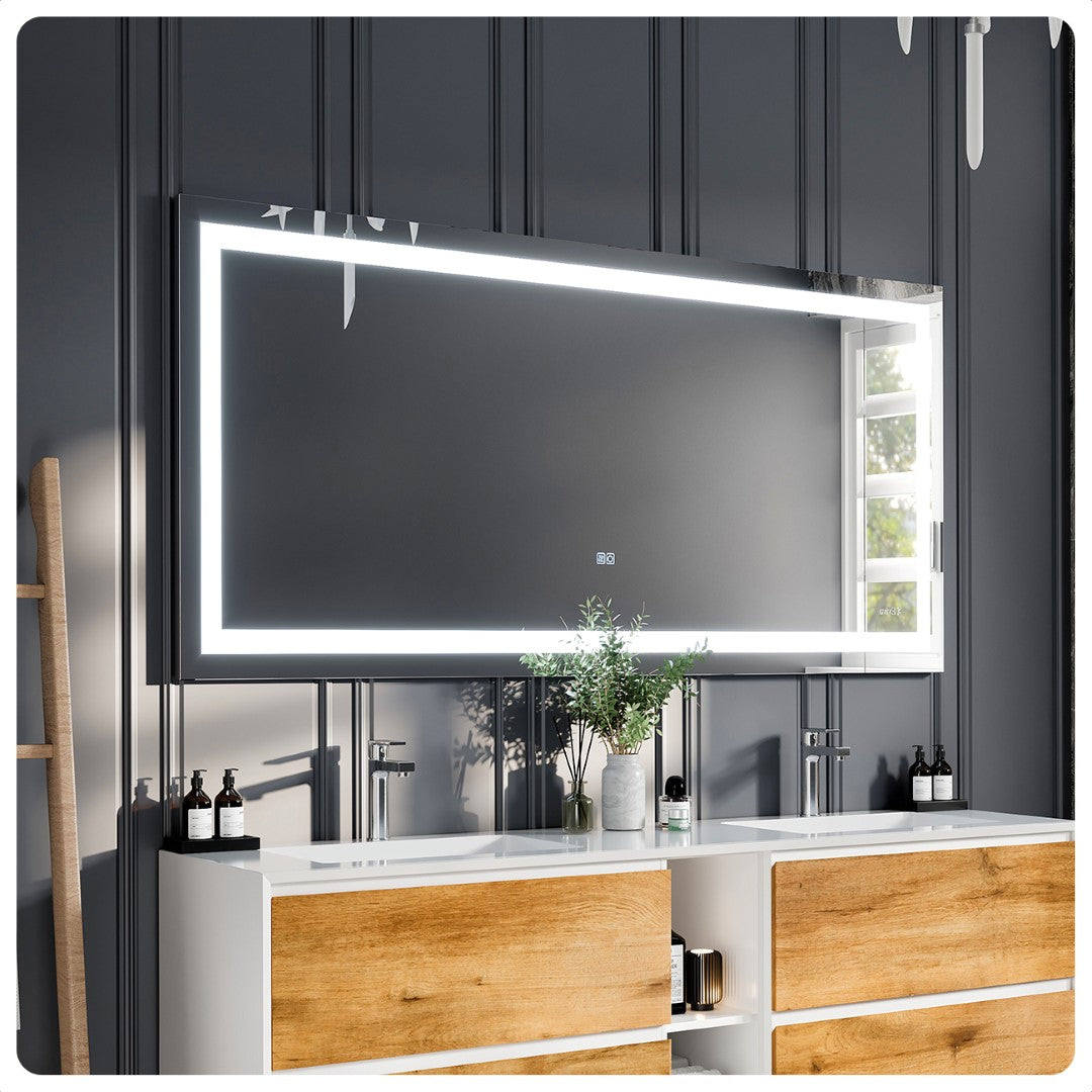 Eviva Lite 60" x 30" Rectangular Frameless Mirror