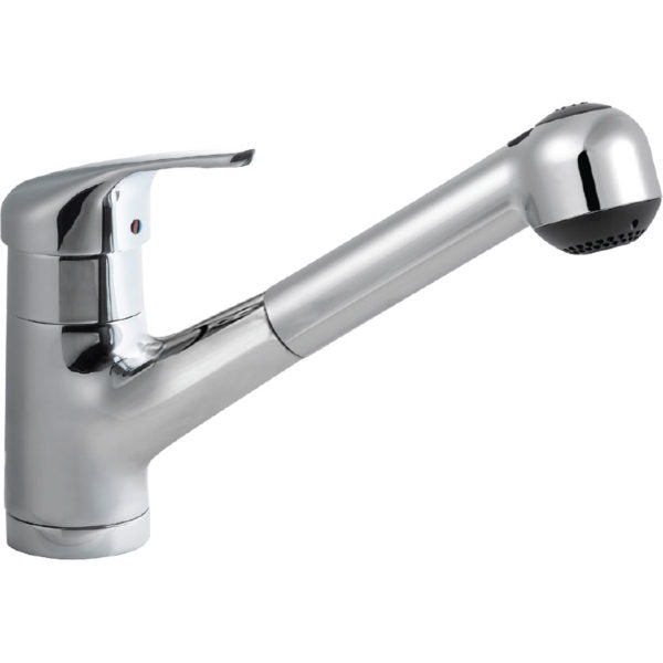 Hamat -  EVPO-1000 PC - Dual Function Pull Out Kitchen Faucet, Polished Chrome