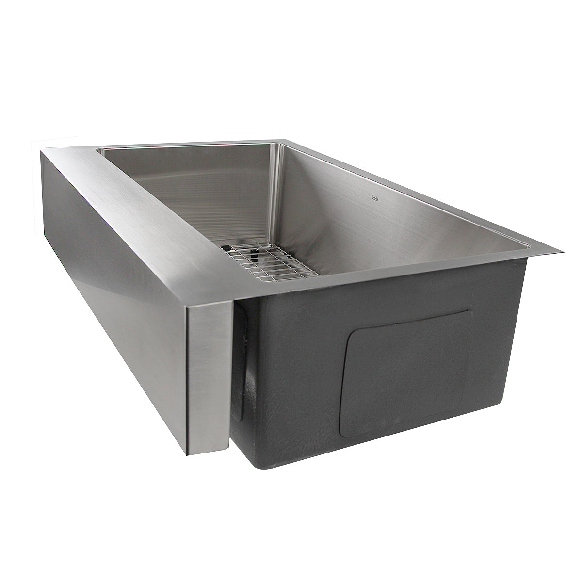Nantucket Sinks' EZApron33 Patented Design Pro Series Single Bowl Undermount  Stainless Steel Kitchen Sink with 7 Inch Apron Front
