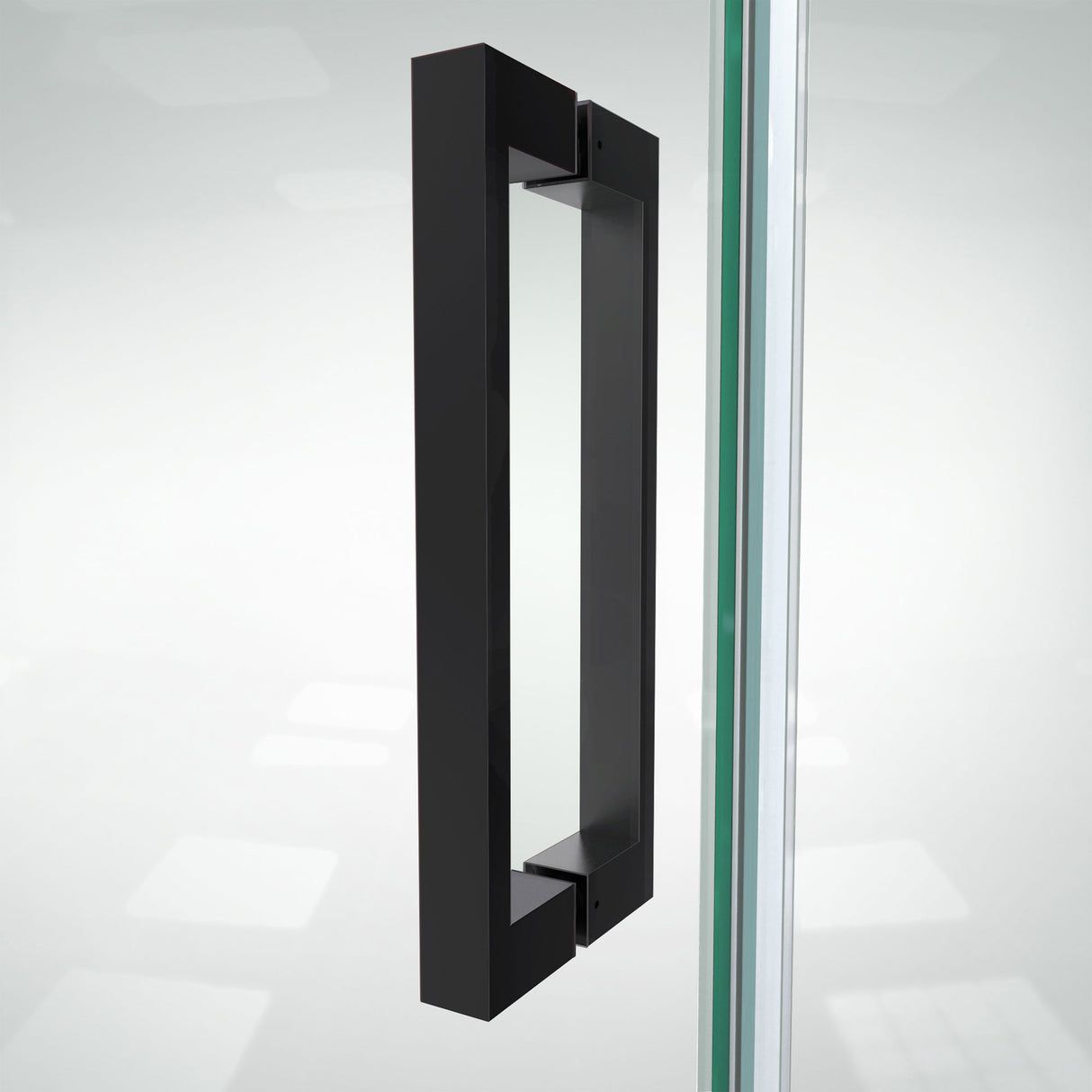 DreamLine Elegance-LS 51 3/4 - 53 3/4 in. W x 72 in. H Frameless Pivot Shower Door in Satin Black