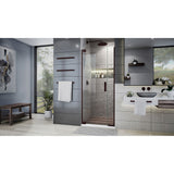 DreamLine Elegance Plus 34-34 3/4 in. W x 72 in. H Frameless Pivot Shower Door in Oil Rubbed Bronze