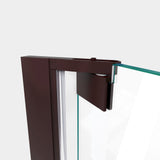 DreamLine Elegance-LS 36 1/4 - 38 1/4 in. W x 72 in. H Frameless Pivot Shower Door in Oil Rubbed Bronze