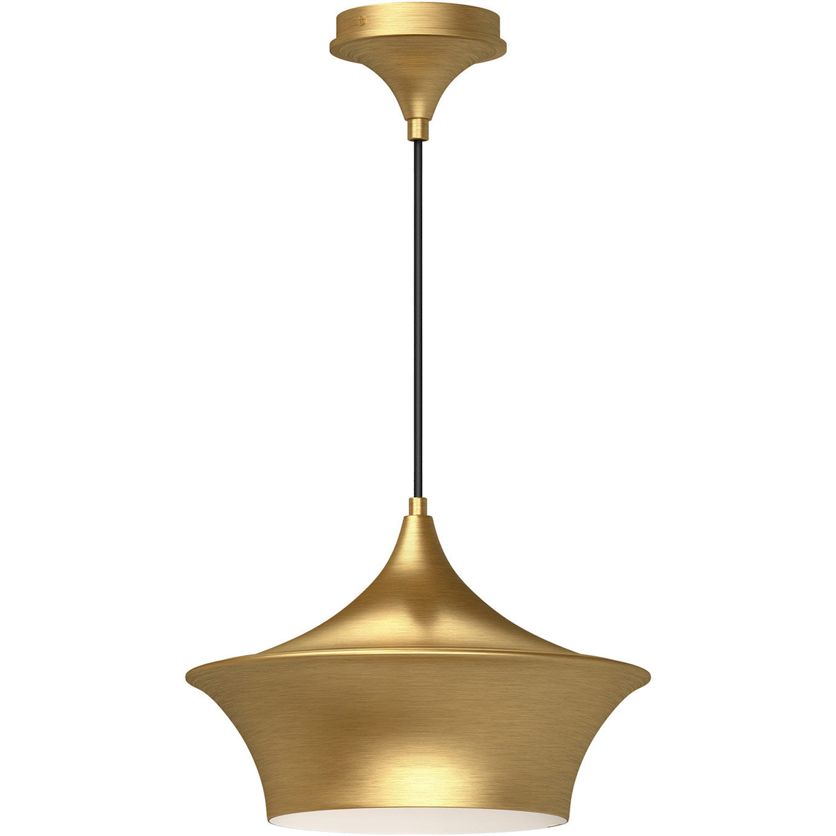 Alora PD523013BG EMIKO 12" PD BRUSHED GOLD CORD 72 1X60W E26