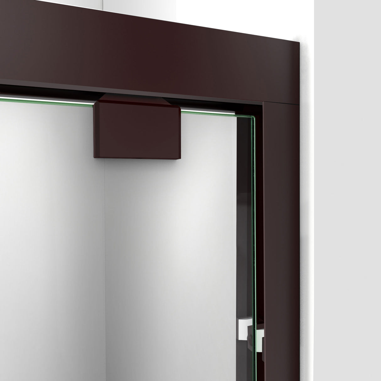 DreamLine Encore 36 in. D x 48 in. W x 78 3/4 in. H Bypass Shower Door in Oil Rubbed Bronze with Center Drain White Base Kit