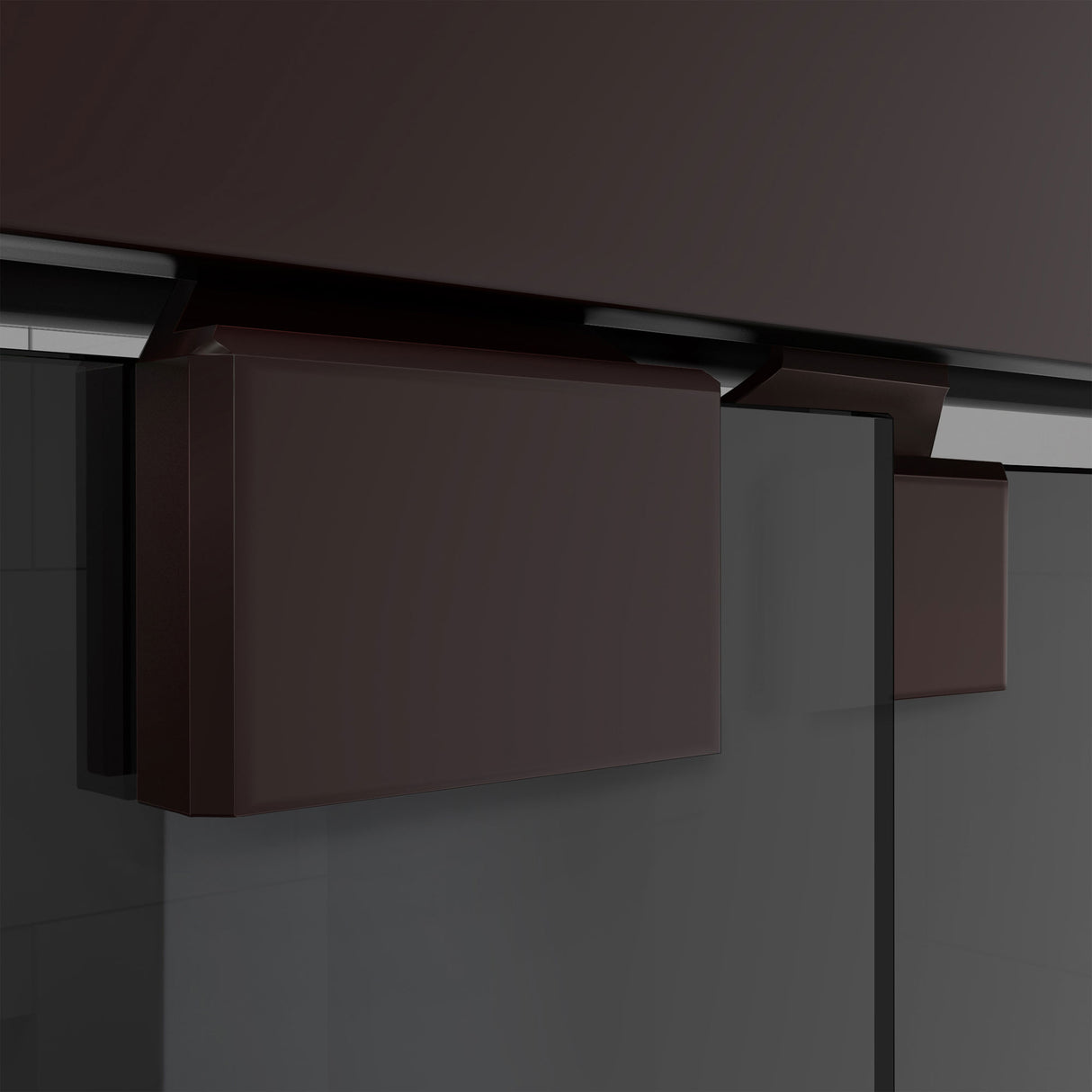 DreamLine Encore 56-60 in. W x 58 in. H Semi-Frameless Bypass Sliding Tub Door in Oil Rubbed Bronze and Gray Glass