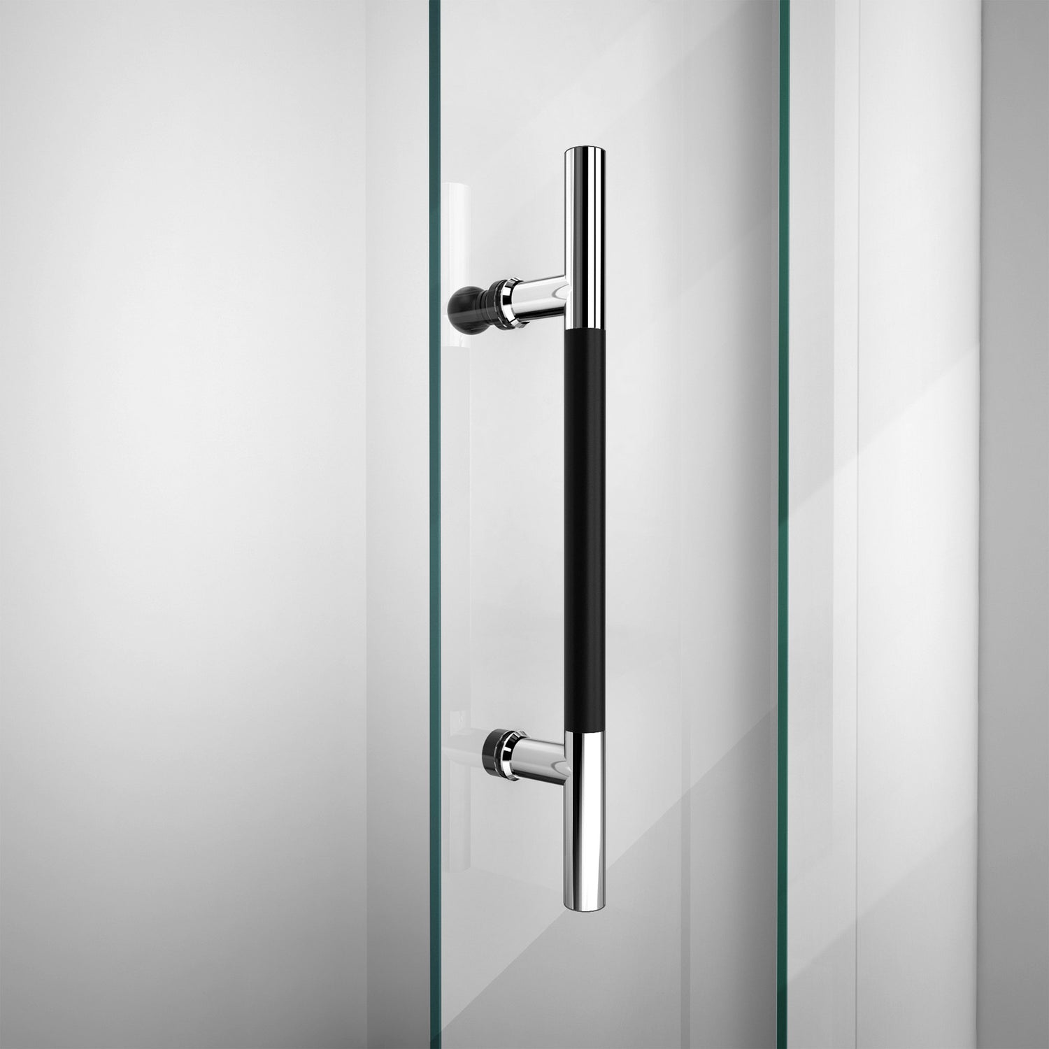 DreamLine Enigma-XT 44-48 in. W x 76 in. H Fully Frameless Sliding Shower Door in Tuxedo Finish