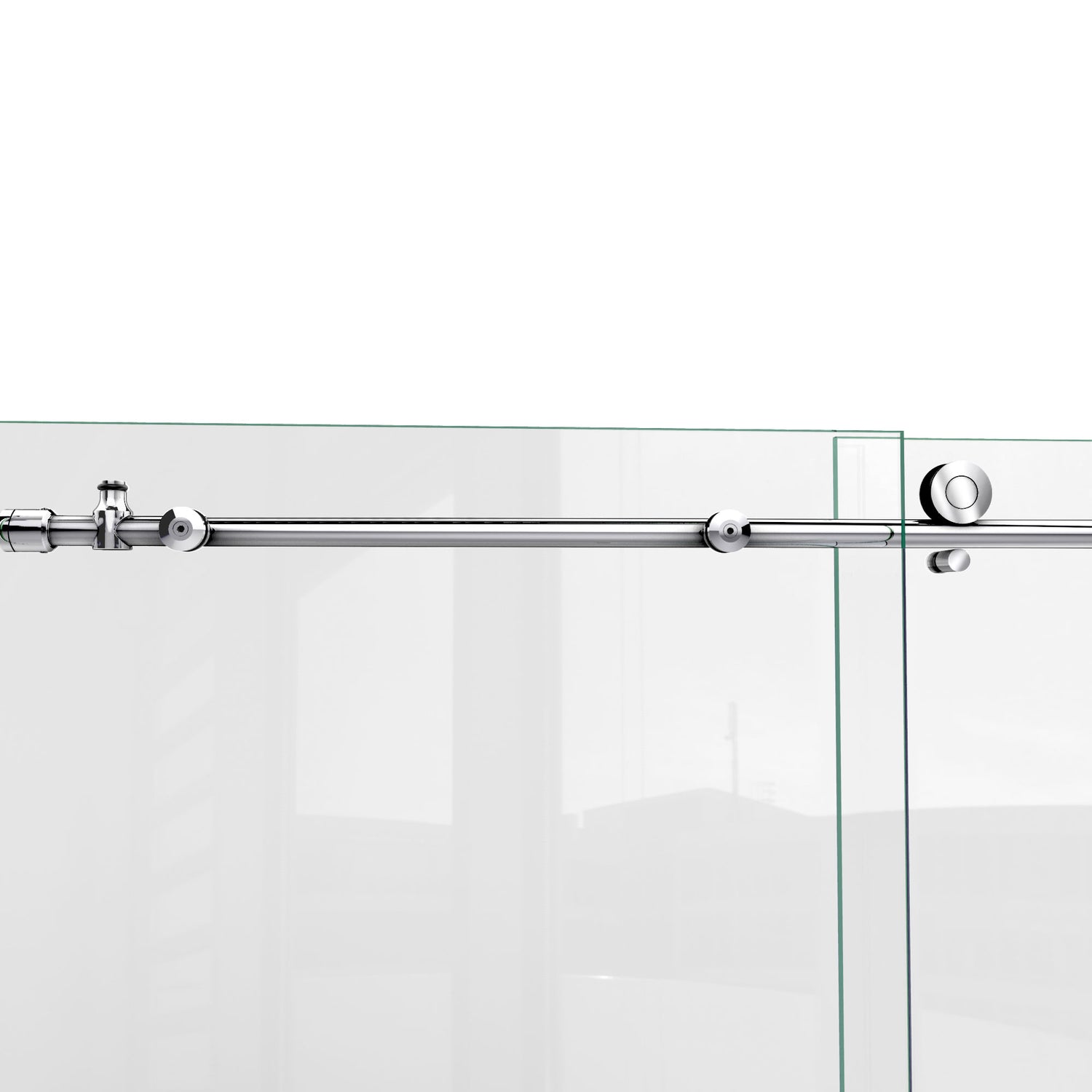 DreamLine Enigma-X 44-48 in. W x 76 in. H Clear Sliding Shower Door in Brushed Stainless Steel