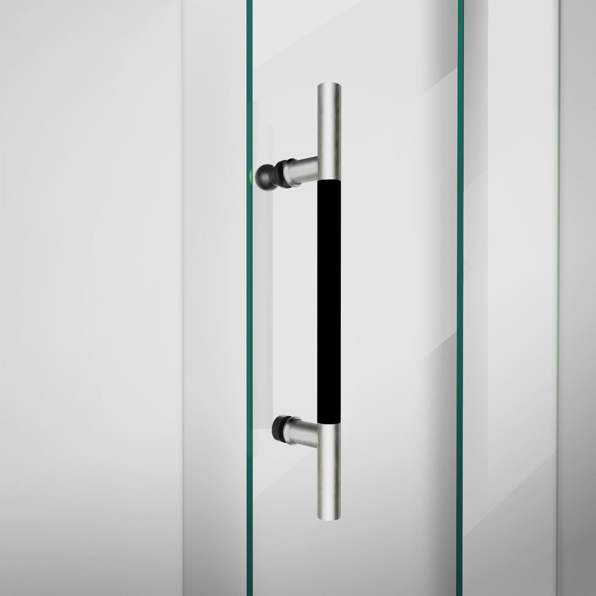 DreamLine Enigma-XO 56-60 in. W x 76 in. H Frameless Clear Glass Sliding Shower Door in Brushed Tuxedo