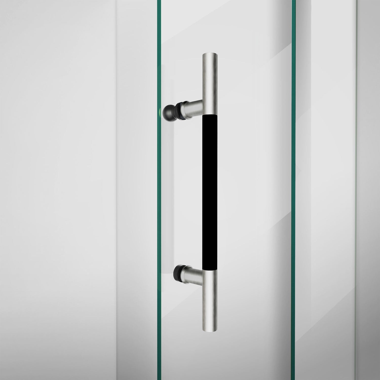 DreamLine Enigma-XO 56-60 in. W x 76 in. H Frameless Clear Glass Sliding Shower Door in Brushed Tuxedo
