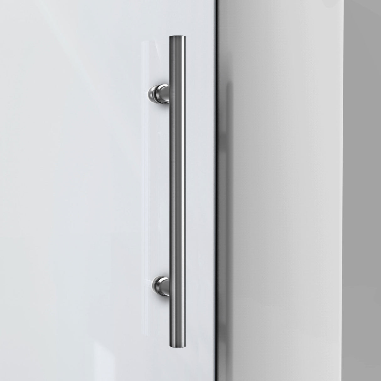 DreamLine Enigma-X 44-48 in. W x 76 in. H Clear Sliding Shower Door in Brushed Stainless Steel