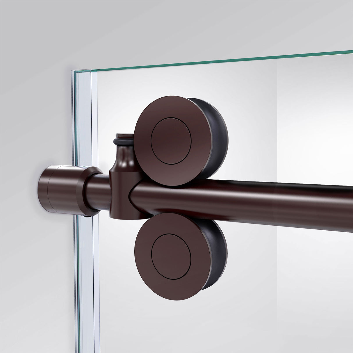 DreamLine Enigma-XO 34 1/2 in. D x 44 3/8-48 3/8 in. W x 76 in. H Frameless Shower Enclosure in Oil Rubbed Bronze Stainless Steel