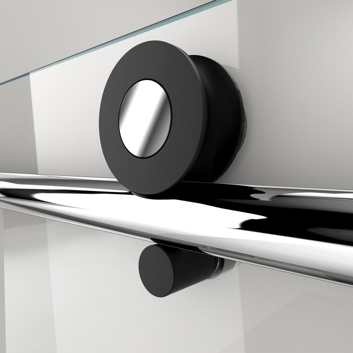 DreamLine Enigma-XT 56-60 in. W x 76 in. H Fully Frameless Sliding Shower Door in Tuxedo Finish